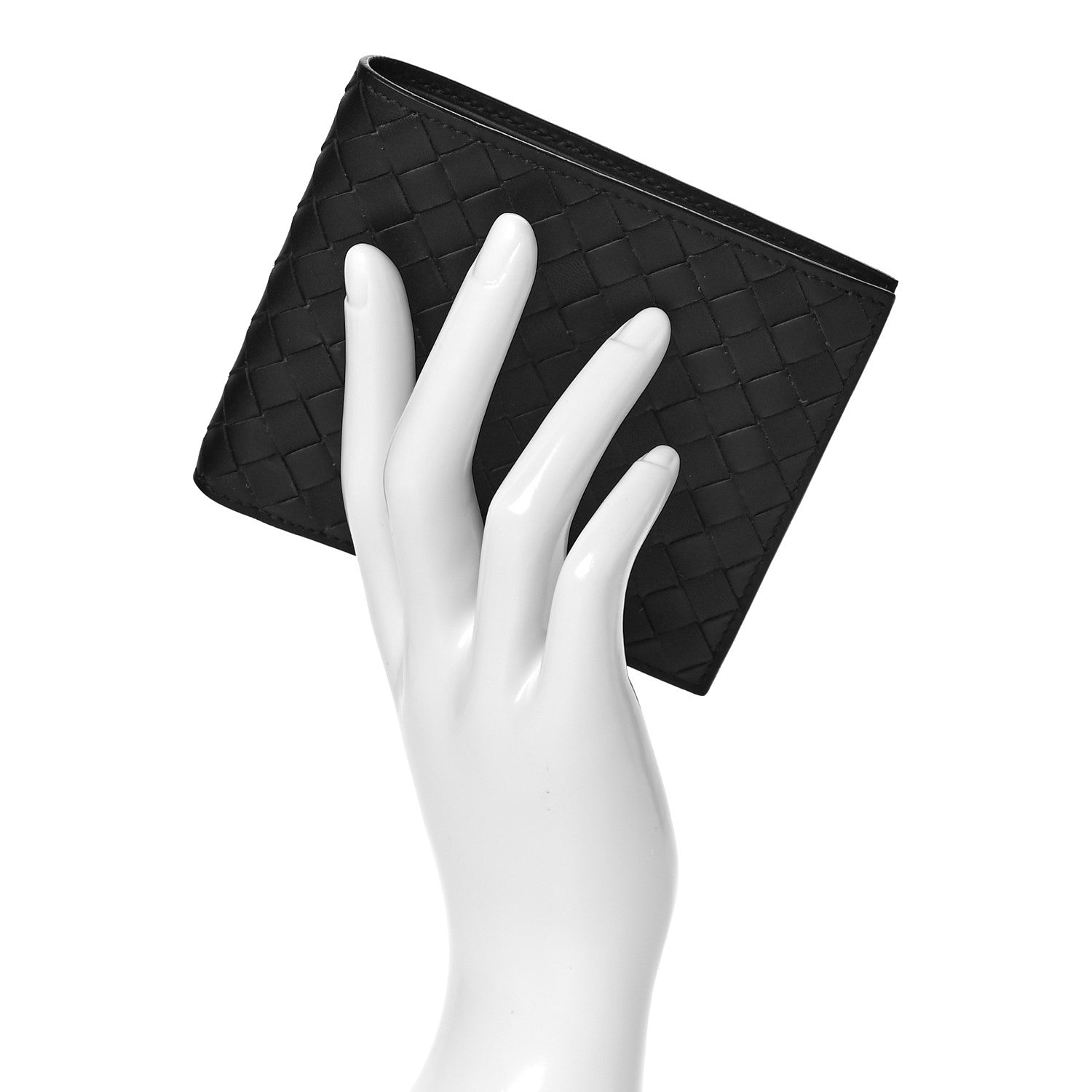 Bottega Veneta Nappa Intrecciato Bi-Fold Wallet Black 2 of 7