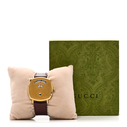 Gucci Stainless Steel Calfskin 38mm Grip Quartz Watch Burgundy 5 of 5