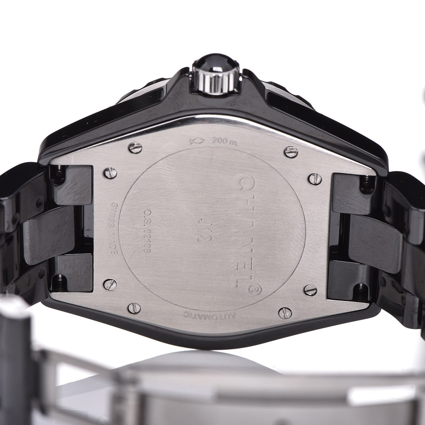 Stainless Steel Ceramic 41mm J12 Automatic Watch Black