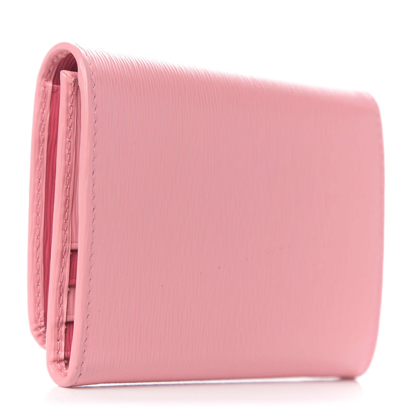 Vitello Move Bi-Color Tri-Fold Compact Wallet Petalo Peonia