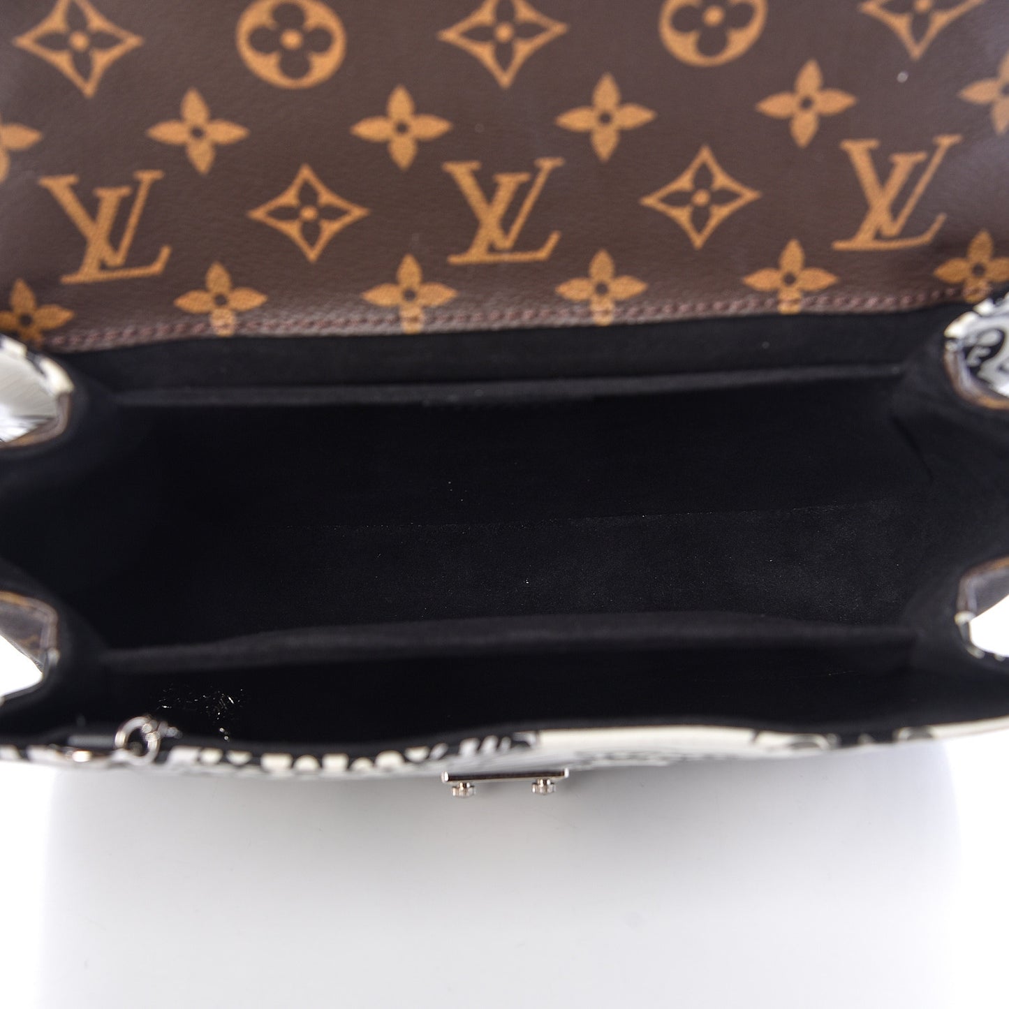 Epi Monogram Floral Pochette Metis Black White