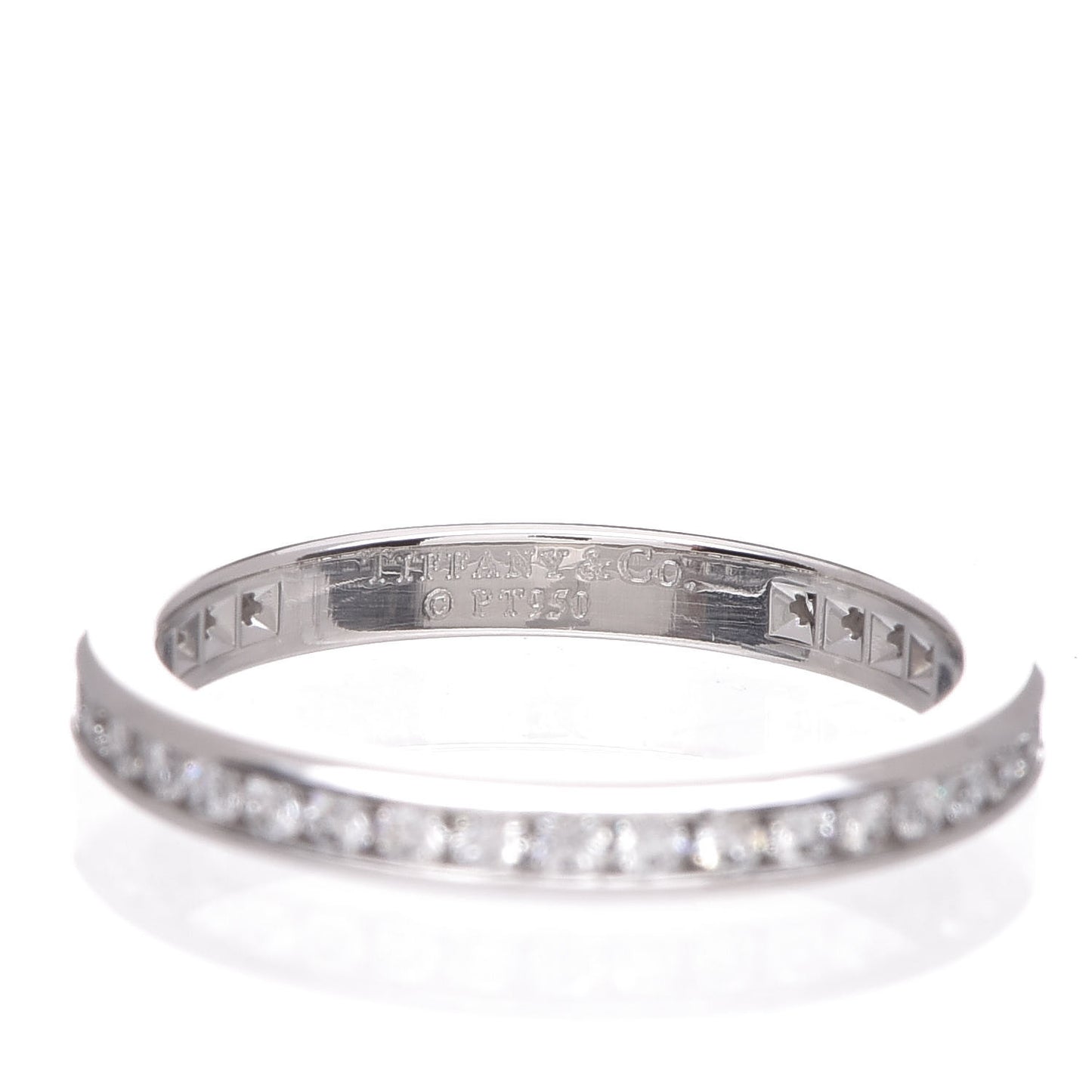 Platinum Diamond .56ctw Eternity Band Ring 49 4.75