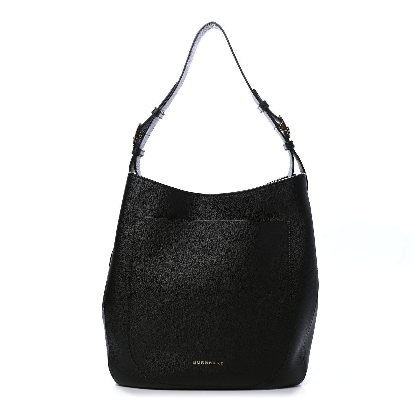 Grainy Calfskin Small Elmstone Hobo Black