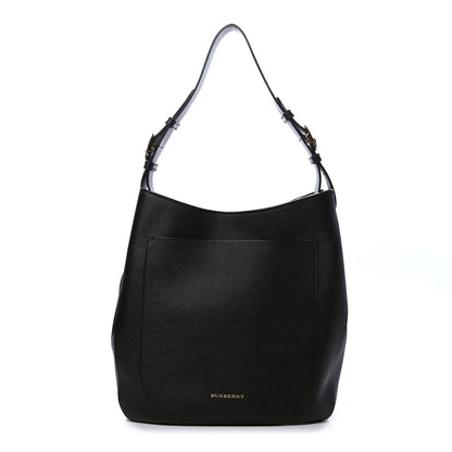 Burberry Grainy Calfskin Small Elmstone Hobo Black 1 of 6