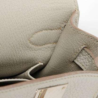 Hermes Taurillon Clemence Jypsiere 28 Gris Perle 21 of 21