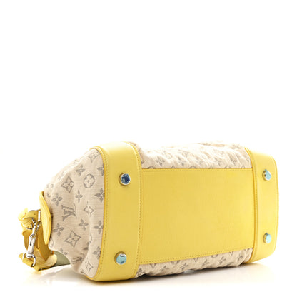 Louis Vuitton Monogram Denim Speedy Round Yellow 4 of 11