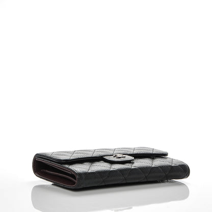 Chanel Caviar Quilted Large Flap Wallet Black 4 of 8
