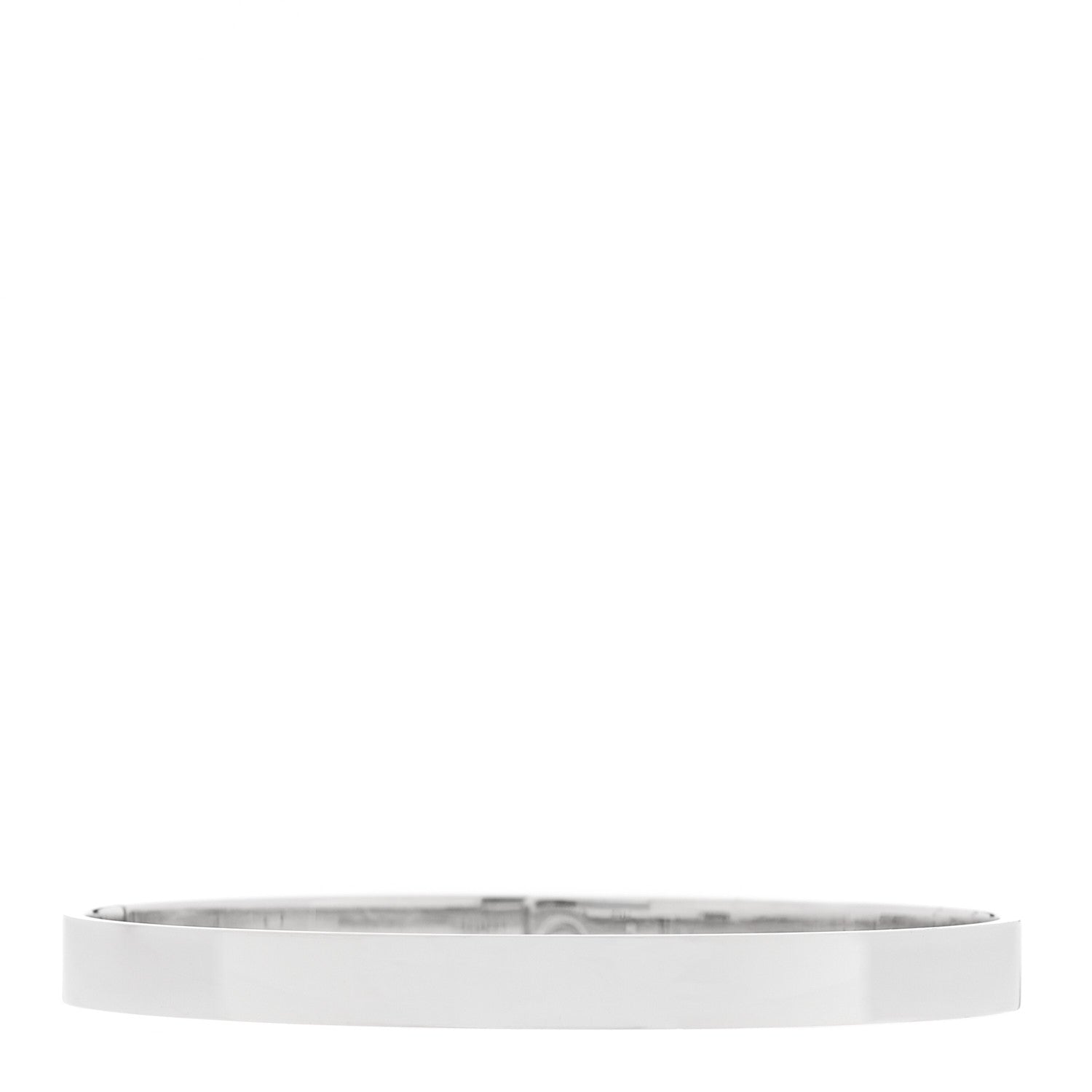 Hermes 18K White Gold Diamond PM Kelly Pave Bracelet SH 2 of 4