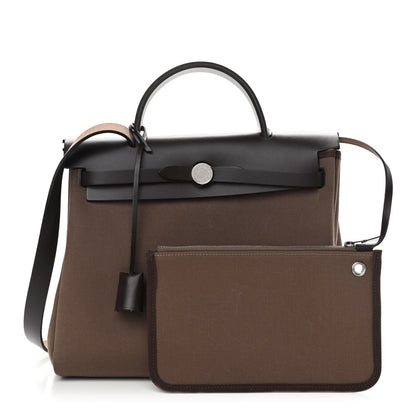 Hermes Vache Hunter Toile Herbag Zip 31 PM Etoupe Ebene 1 of 12