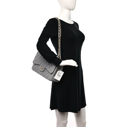 Chanel Caviar Quilted Jumbo Double Flap Grey 3 of 9