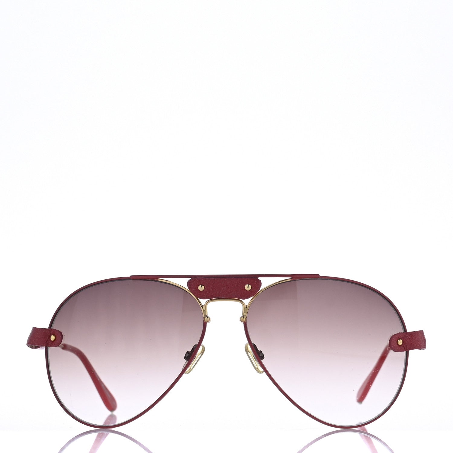 Chloe Tamaris Aviator Sunglasses CL 2104 Gold Red 2 of 8