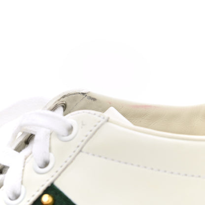 Gucci Calfskin Web Pearl Studded Womens Ace Sneakers 35.5 White 10 of 13
