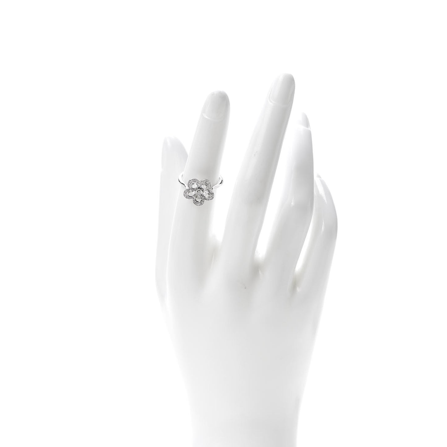Platinum Diamond Enchant Flower Ring 49 5