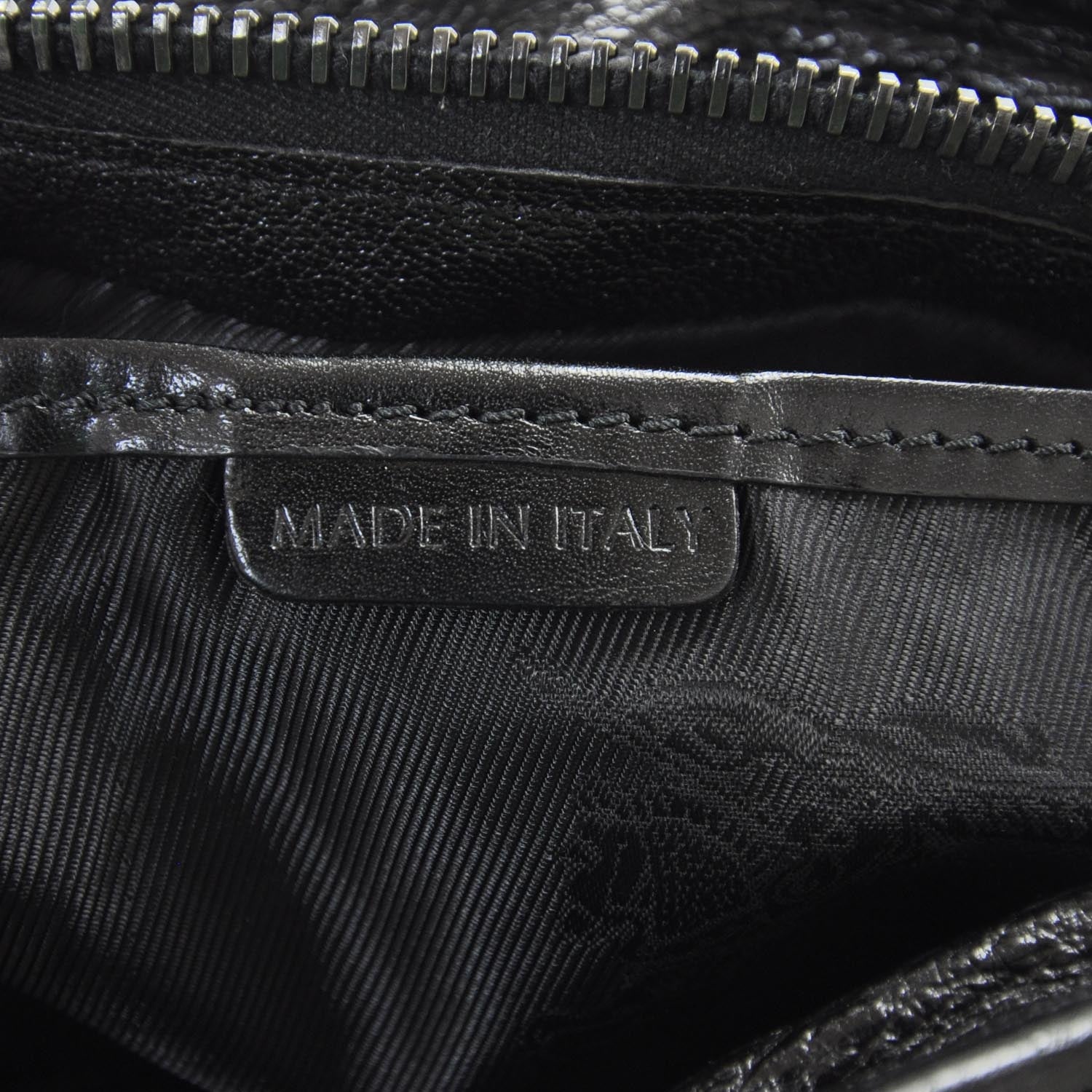Burberry Leather Metal Stitch Lowry Black 8 of 9