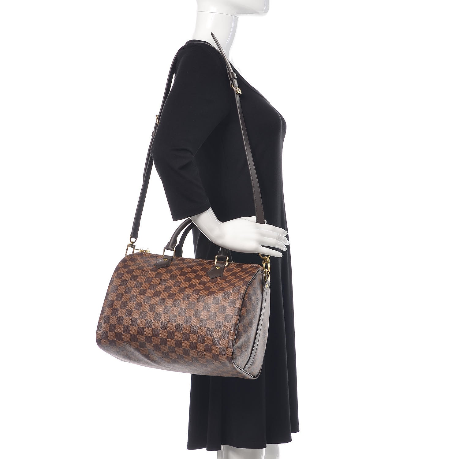 Louis Vuitton Damier Ebene Speedy Bandouliere 30 2 of 9