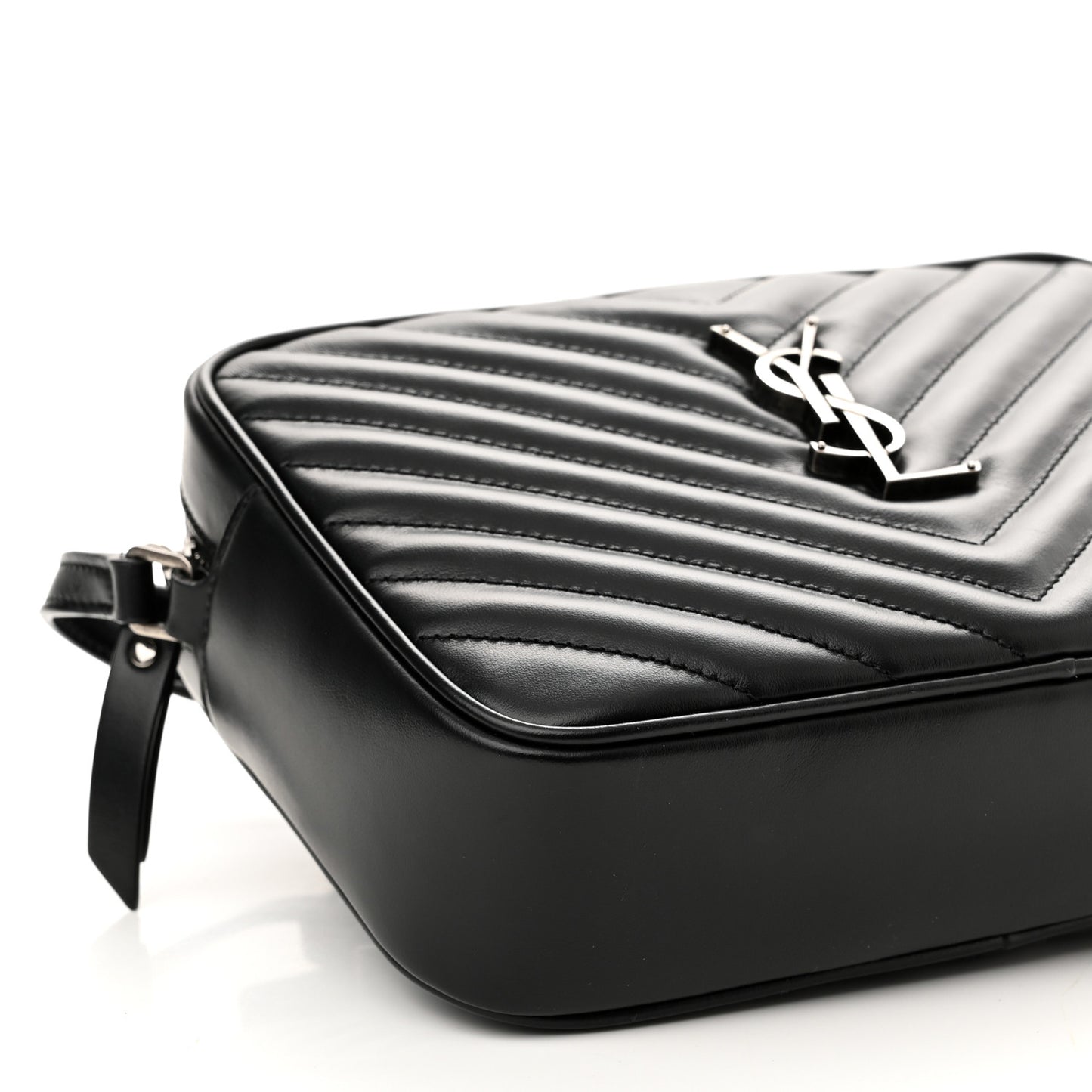 Calfskin Matelasse Monogram Lou Camera Bag Black