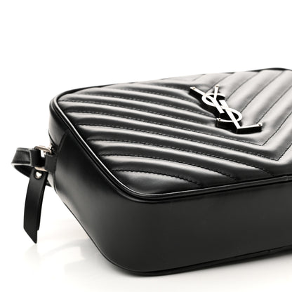 Saint Laurent Calfskin Matelasse Monogram Lou Camera Bag Black 9 of 10