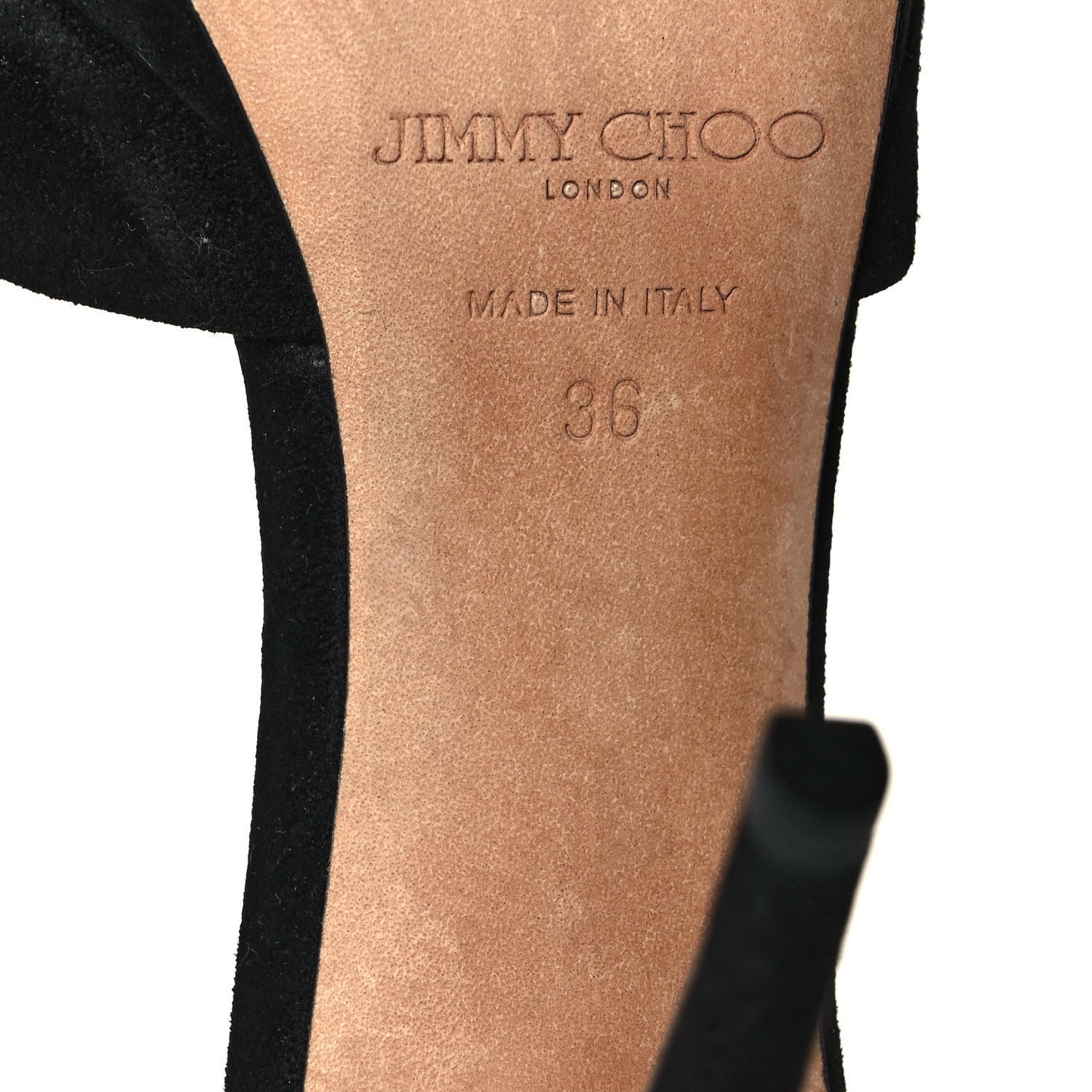 Suede Marion 100 Sandals 36 Black