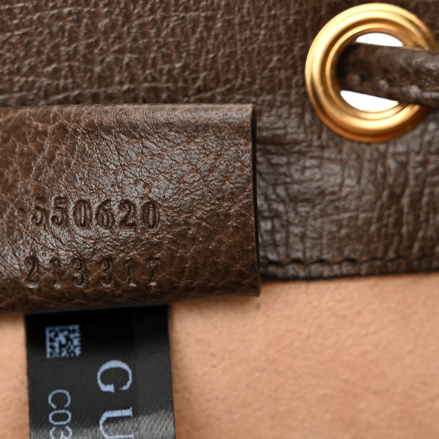 Gucci GG Supreme Monogram Web Mini Ophidia Bucket Bag Brown 7 of 11