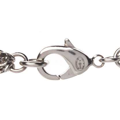 Chanel Baguette Crystal CC Shield Multi Strand Long Chain Necklace Silver 6 of 7