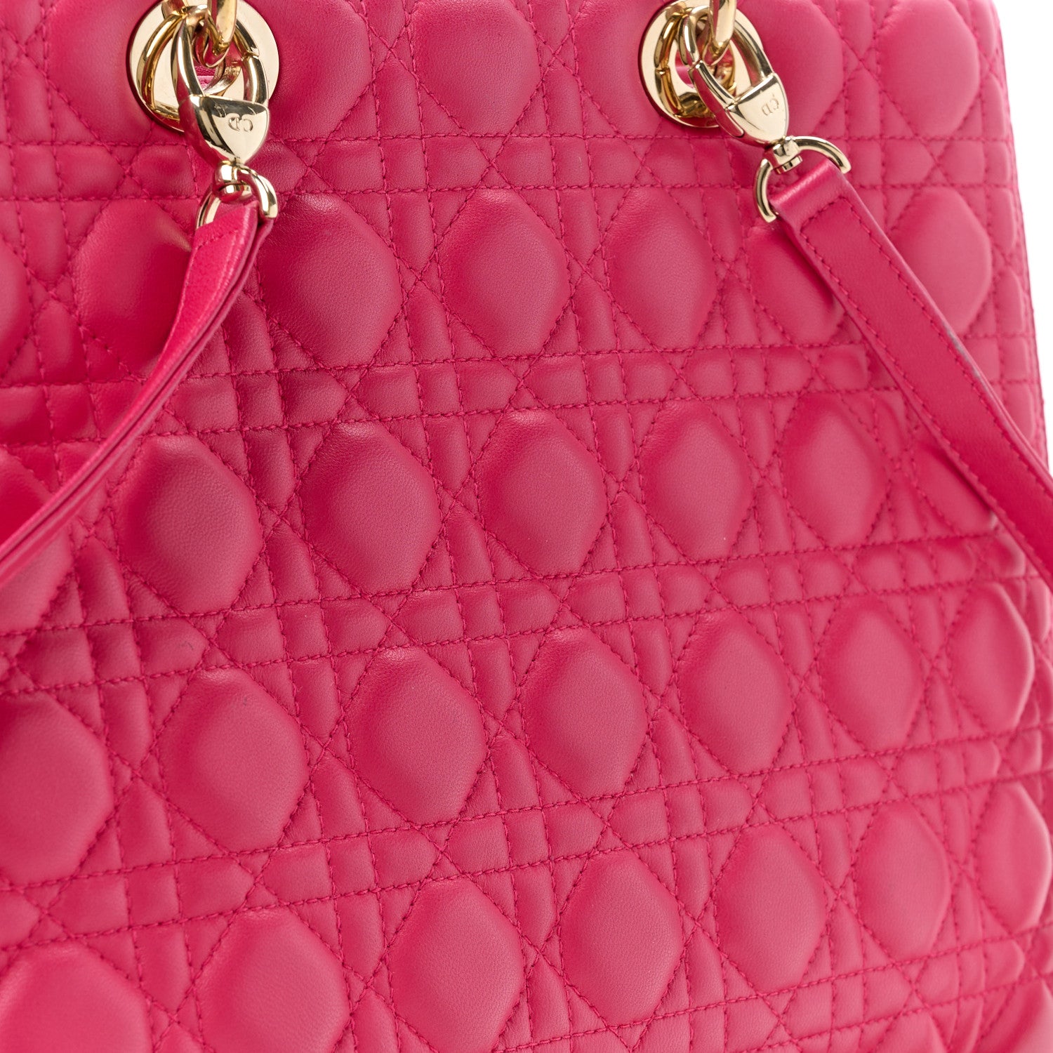 Christian Dior Lambskin Cannage Large Lady Dior Pink 13 of 13