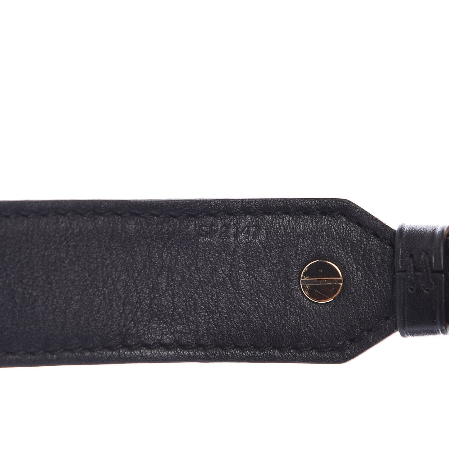 Reverse Monogram Bandouliere Shoulder Strap XL Black