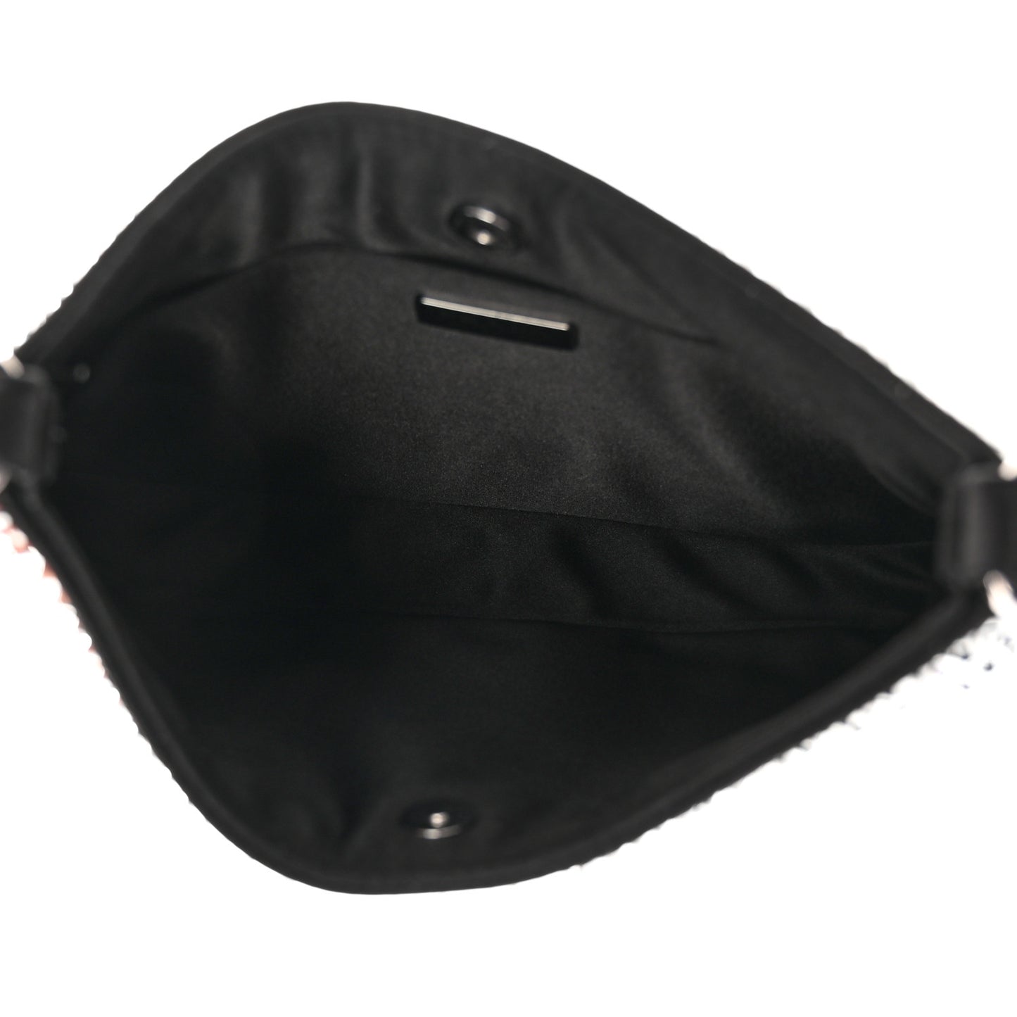 Satin Crystal Cleo Adjustable Strap Shoulder Bag Metal