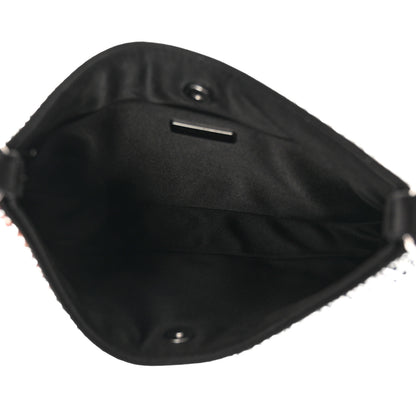 Prada Satin Crystal Cleo Adjustable Strap Shoulder Bag Metal 6 of 11