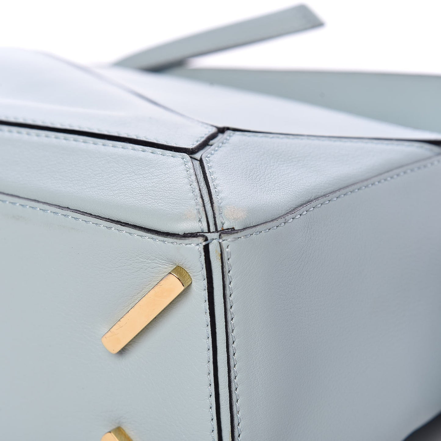 Calfskin Small Puzzle Bag Light Blue