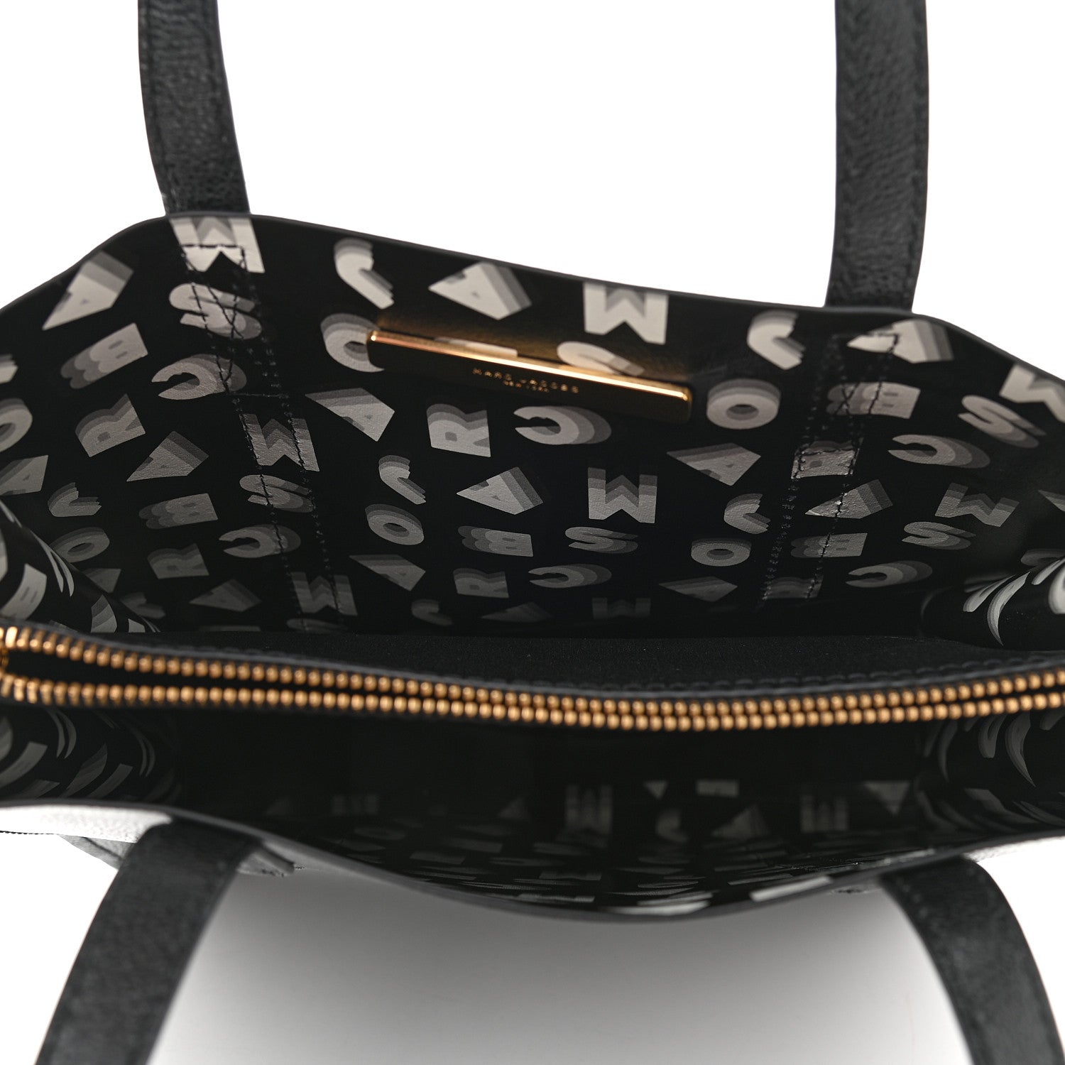 Marc Jacobs Grained Calfskin The Tag Tote Black 5 of 11