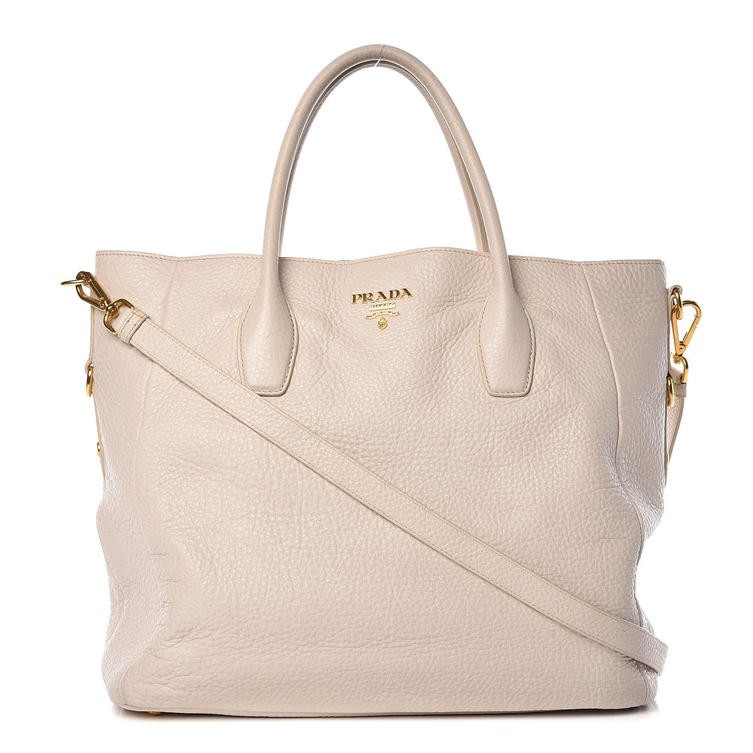 Prada Cervo Deerskin Tote Talco 1 of 22