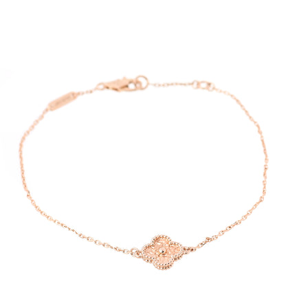Van Cleef & Arpels 18K Rose Gold Sweet Alhambra Bracelet 1 of 7