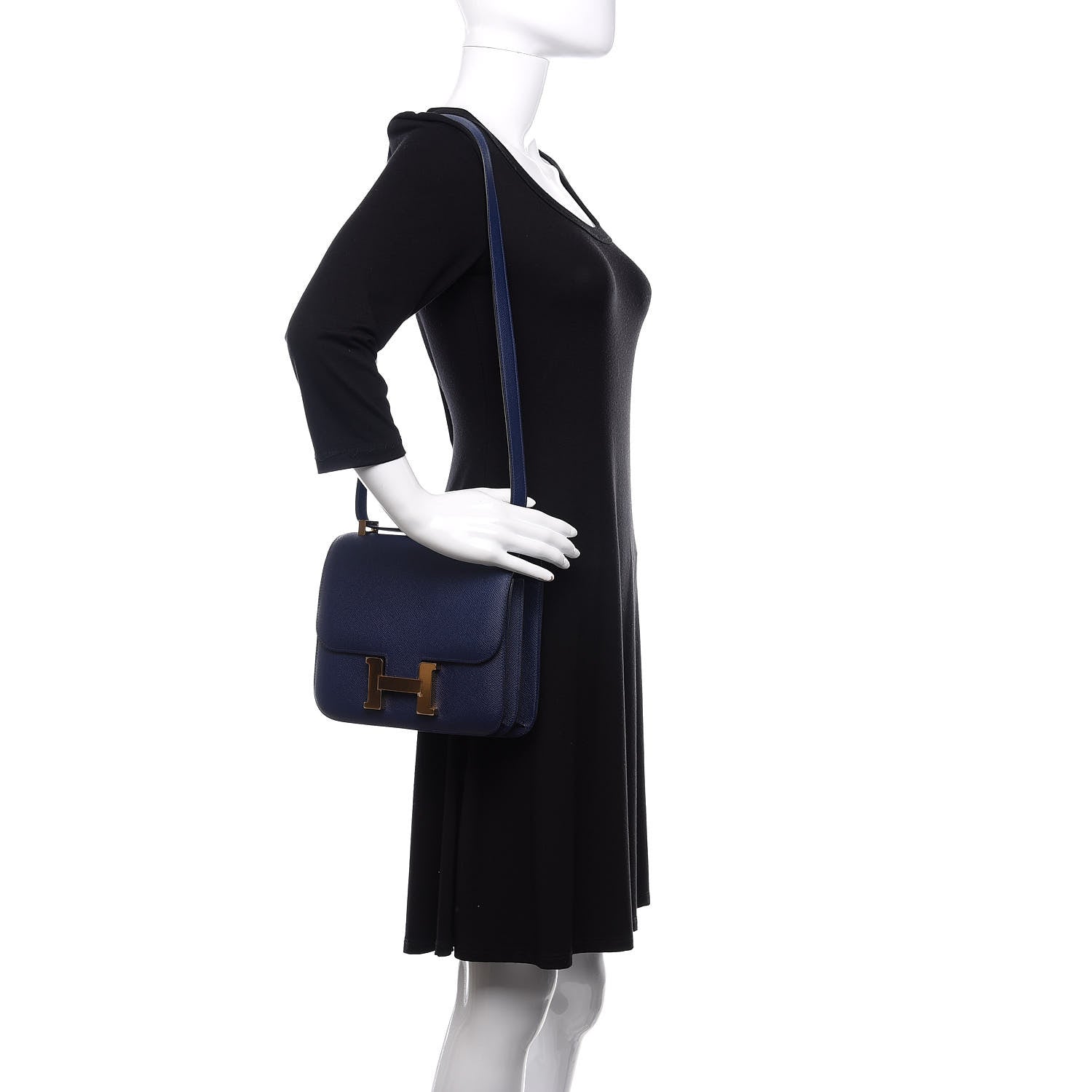 Hermes Epsom Constance 24 Bleu Saphir 2 of 12