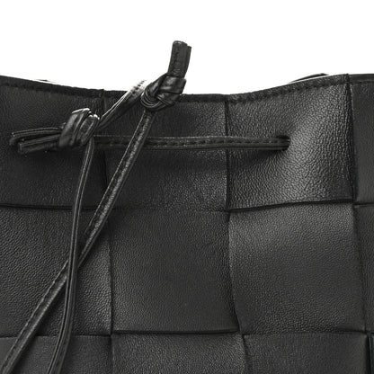 Bottega Veneta Nappa Maxi Intrecciato Small Cassette Bucket Bag Black 7 of 10