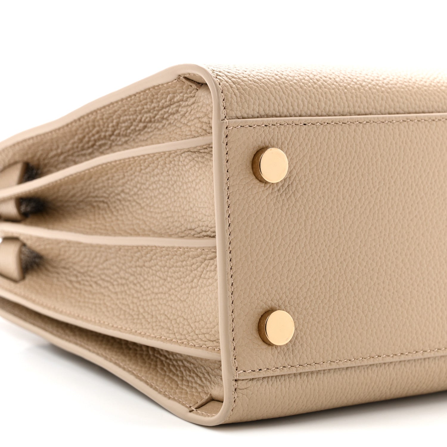 Saint Laurent Grained Calfskin Baby Sac De Jour Souple Dark Beige 9 of 11