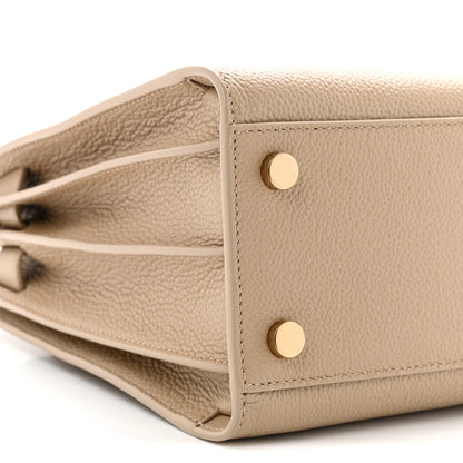 Saint Laurent Grained Calfskin Baby Sac De Jour Souple Dark Beige 9 of 11