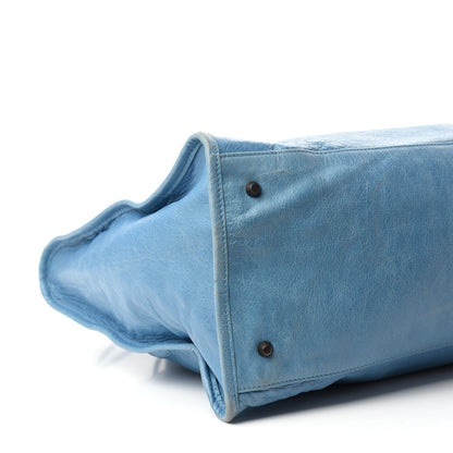 Balenciaga Agneau Classic Hardware Work Bleu Indigo 6 of 13