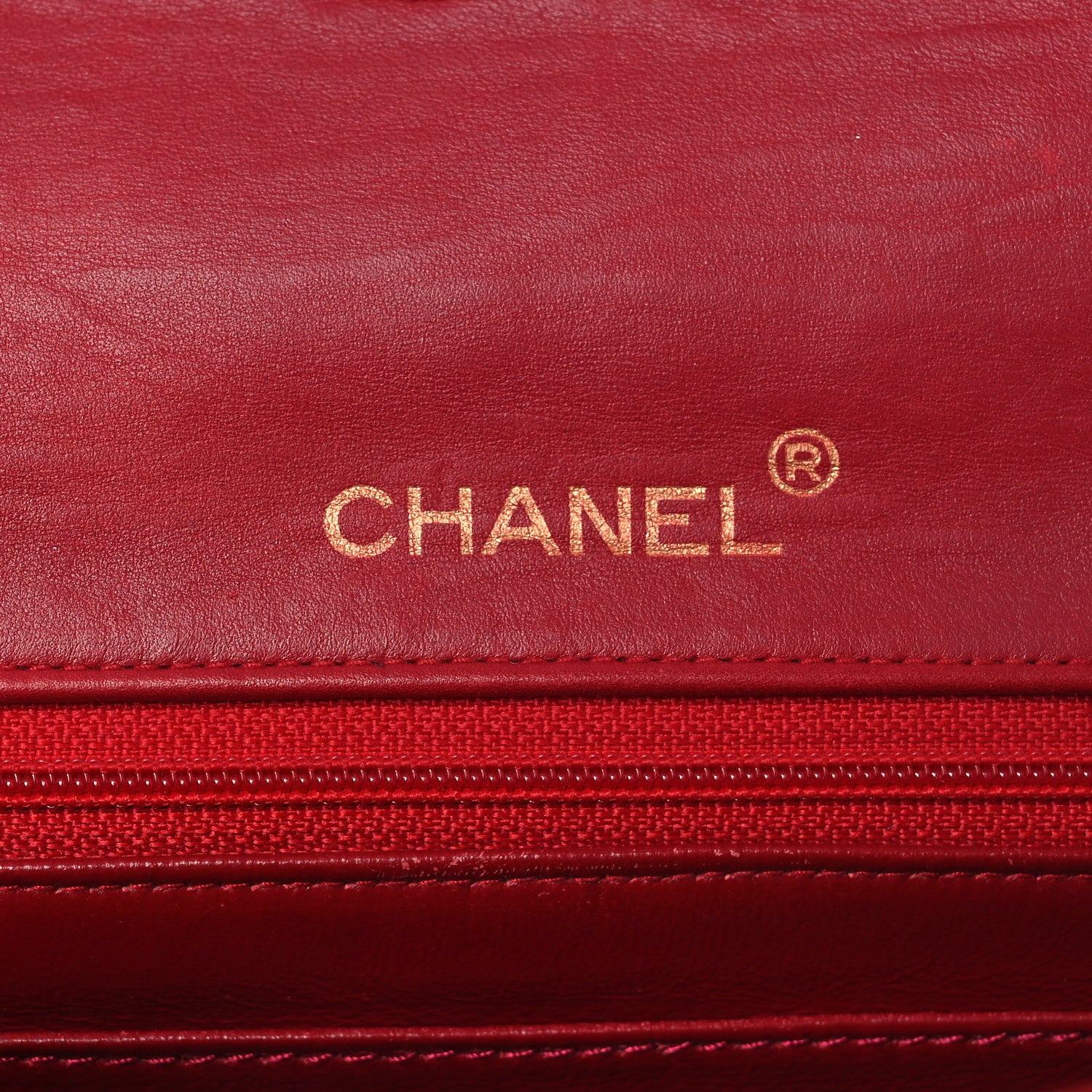 Chanel Lambskin Quilted Mini Square Flap Red 5 of 14