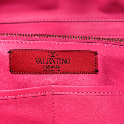 Valentino Garavani Vitello Medium Rockstud Tote Fuxia 5 of 15