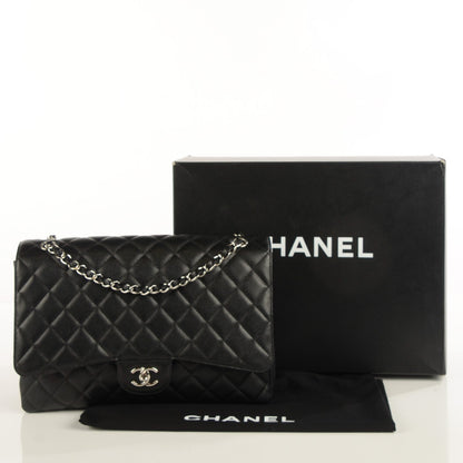 Chanel Caviar Quilted Maxi Single Flap Black 5 of 9