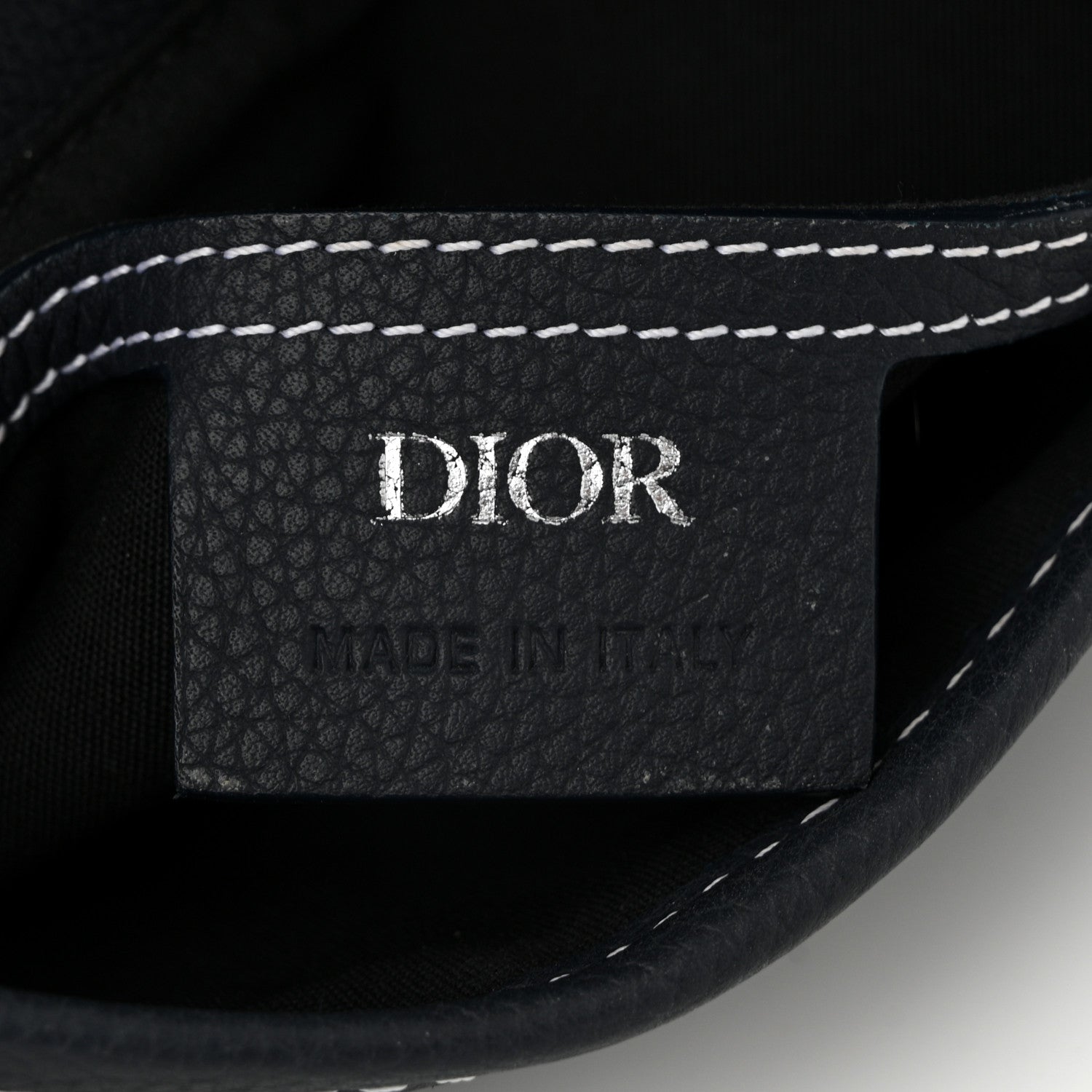 Christian Dior X KAWS Grained Calfskin Saddle Pouch Blue Multicolor 6 of 10