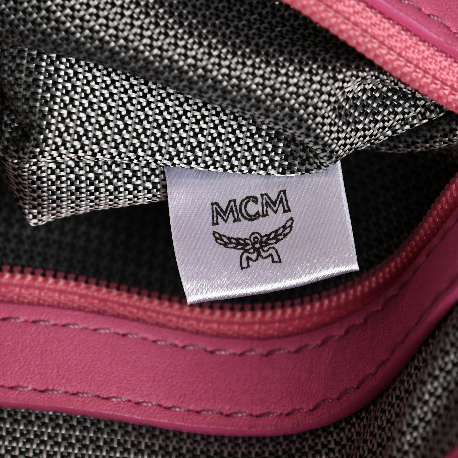 MCM Visetos Medium Side Studs Stark Backpack Pink 6 of 14