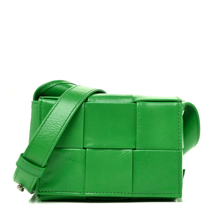 Bottega Veneta Paper Calfskin Maxi Intreccio Extra Mini Cassette Crossbody Bag Parakeet 1 of 13