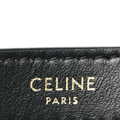 Celine Smooth Calfskin Medium Strap Ava Triomphe Shoulder Bag Black 6 of 10