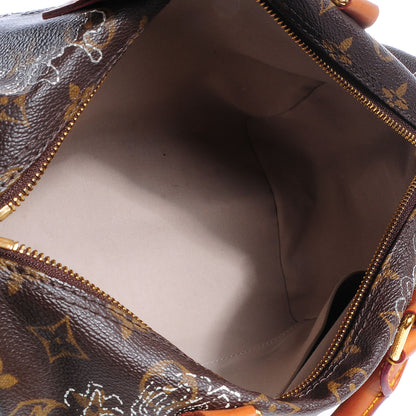 Louis Vuitton Monogram Dentelle Speedy 30 Silver 5 of 7