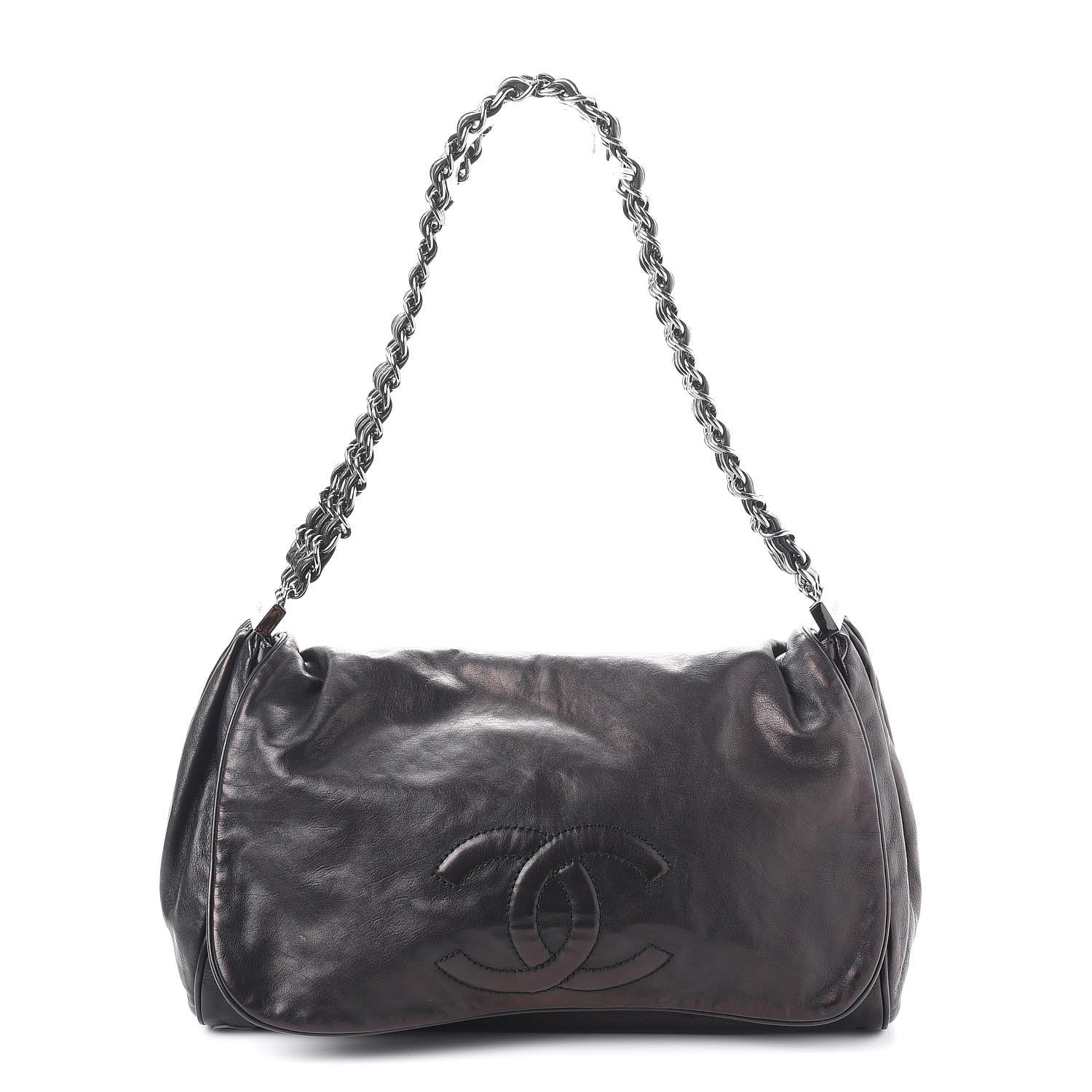 Chanel Calfskin XL Rock and Chain Flap Black 1 of 7