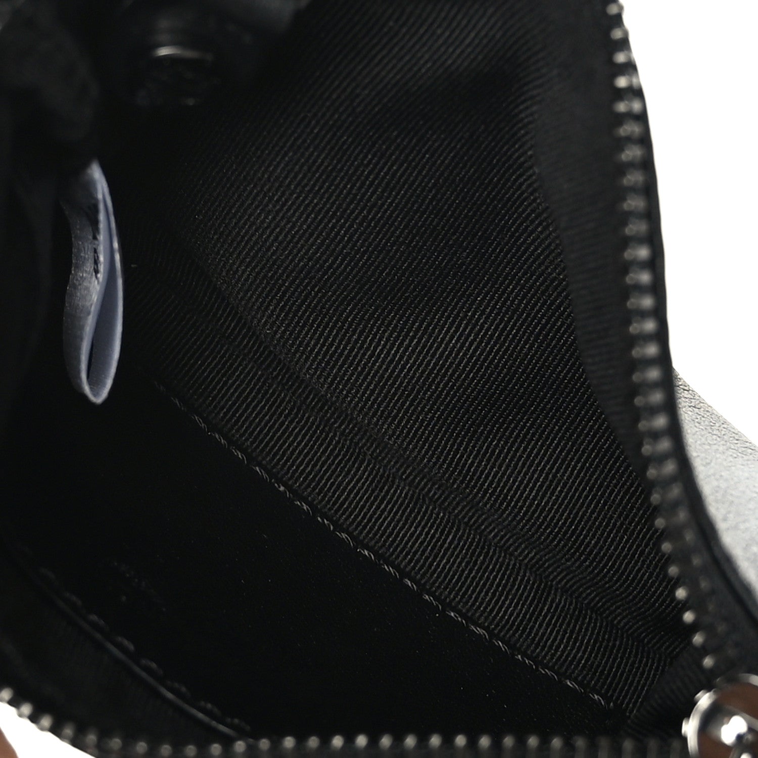 MCM Nappa Logo Embossed Mini Zip Pouch Black 5 of 6