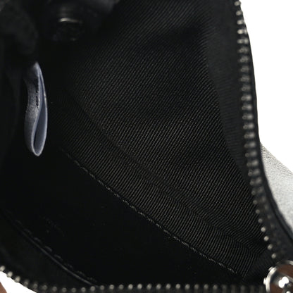 MCM Nappa Logo Embossed Mini Zip Pouch Black 5 of 6