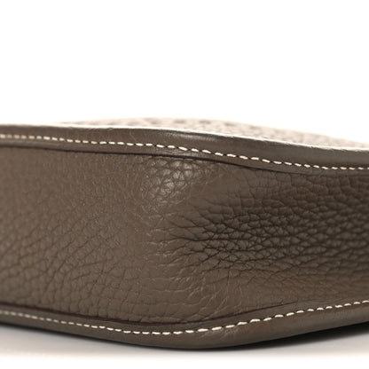 Hermes Taurillon Clemence Amazone Evelyne TPM Etoupe Bleu Indigo 9 of 10