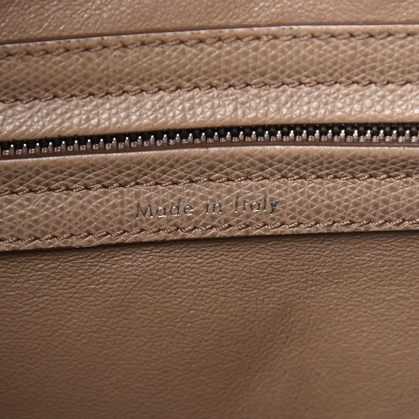 Grained Calfskin Medium Phantom Luggage Taupe